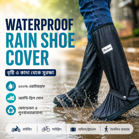 Waterproof Rain Shoe Cover (Long Size)